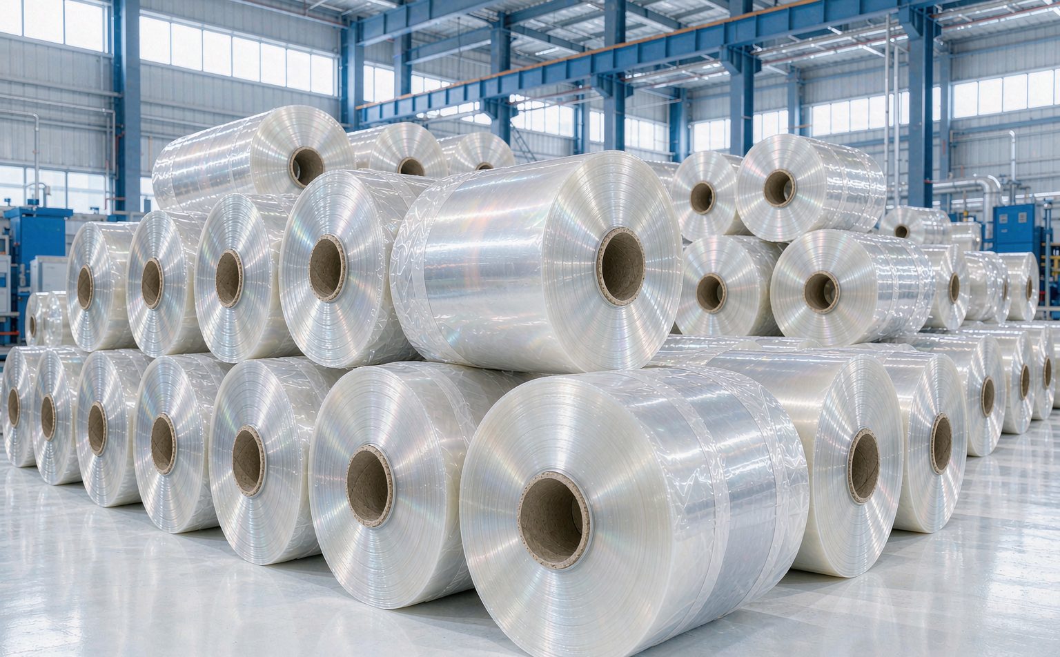 BOPP film rolls at ROTANDA factory